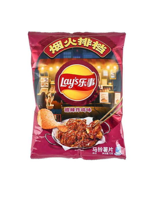 Lay's Potato Chips Sweet and Spicy Fried Chicken Flavor