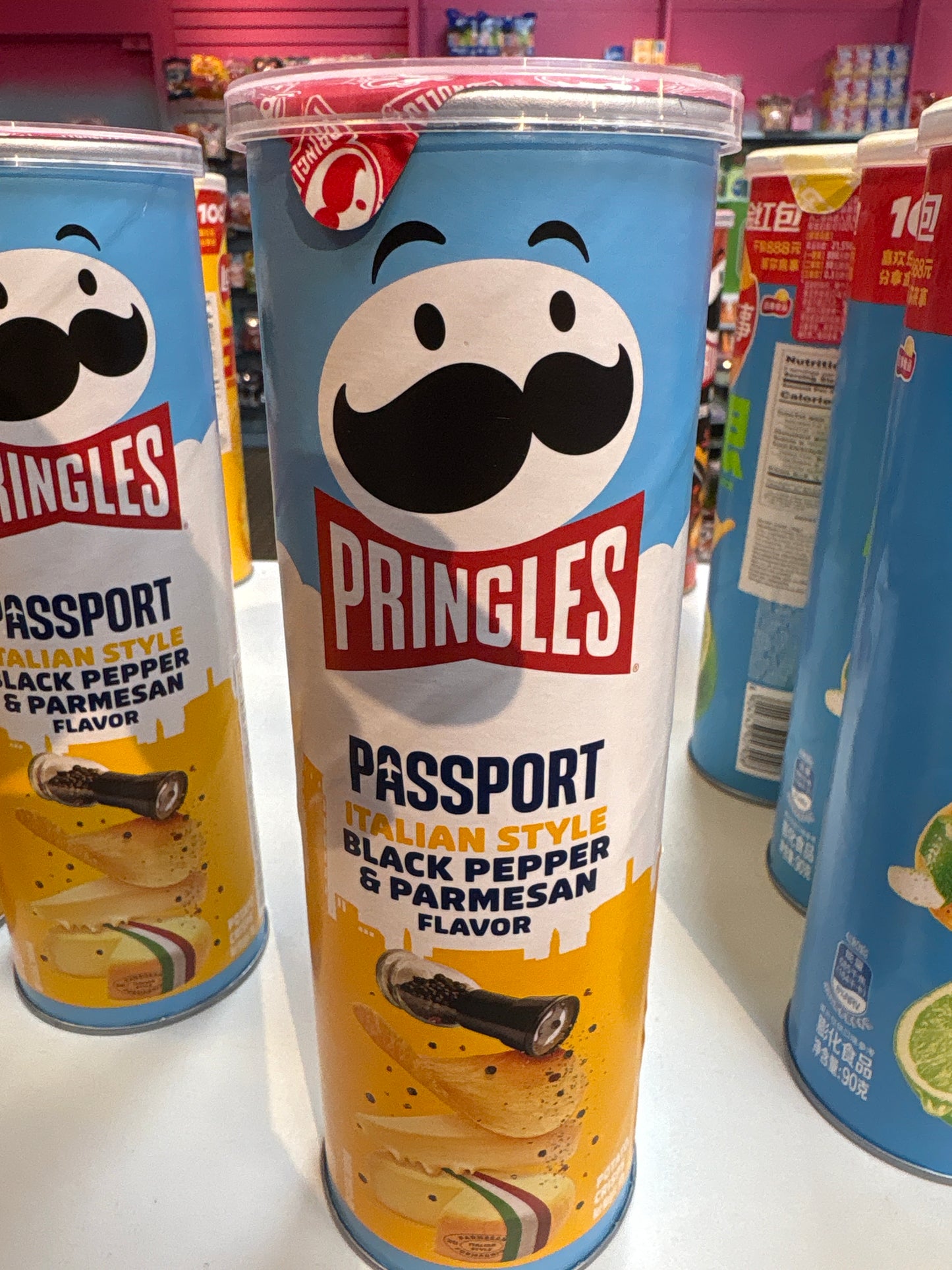 Pringles Passport Black Pepper and Parmesan