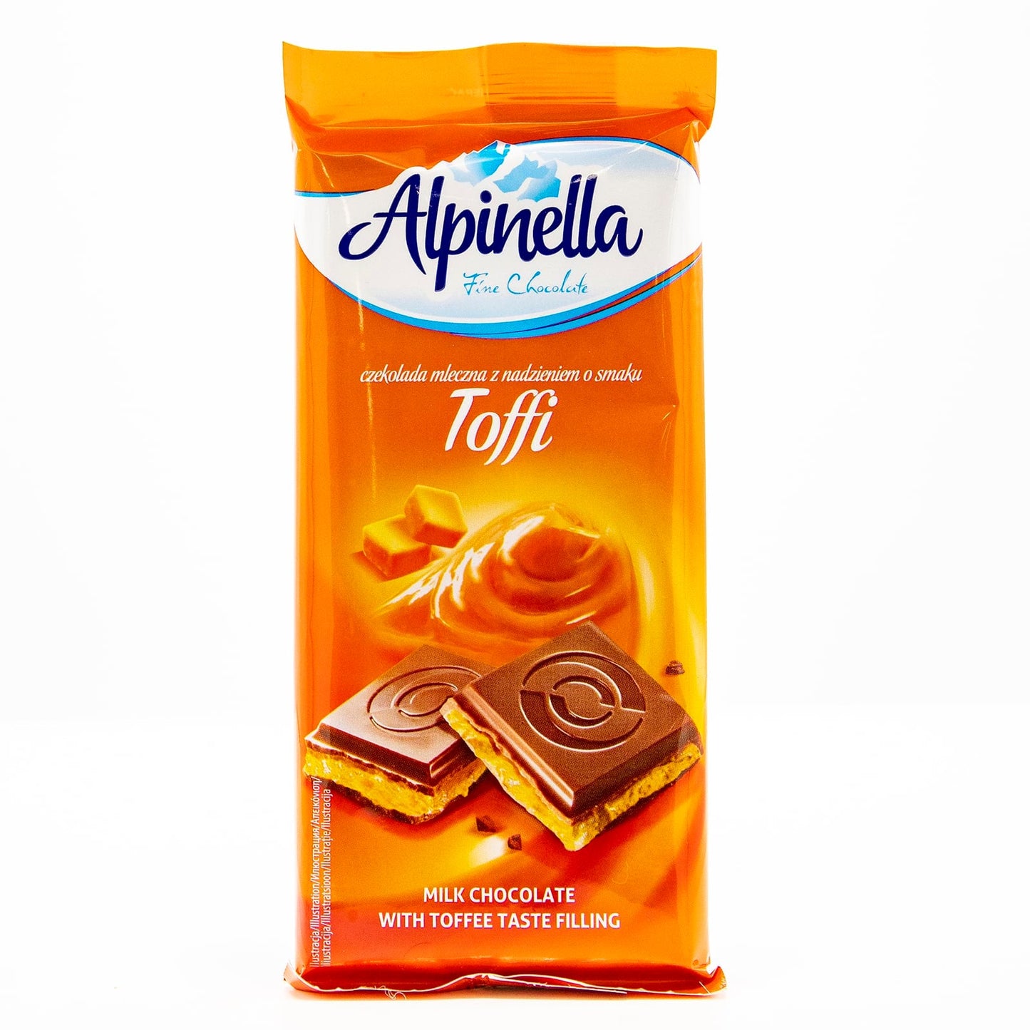 Alpinella 3.52oz Milk Chocolate with Toffee Filling (Poland)