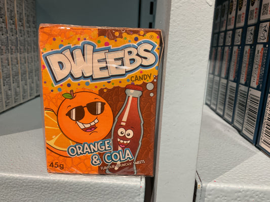 Dweebs candy orange and cola