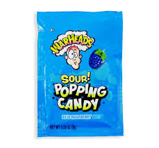 WARHEADS POPPING CANDY POUCH IN DISPLAY - BLUE
RASPBERRY