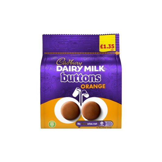 Cadbury diary milk buttons orange