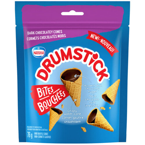 Drumstick bites bouchées dark chocolate cones