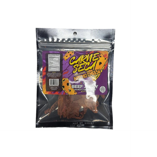 Carne Seca Nacho Cheese Flavored Beef Jerky