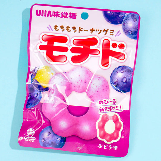 UHA Mochido Mochi Donut Gummy Grape Flavor