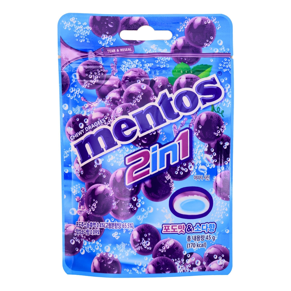 Mentos 2in1 Grape Flavor