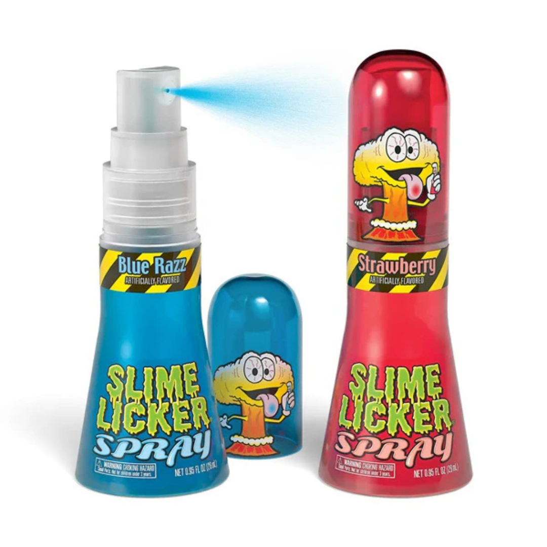 Slime licker spray blue razz and strawberry
