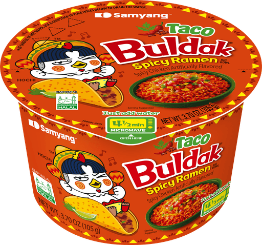 Taco Buldak Spicy Ramen Big Bowl