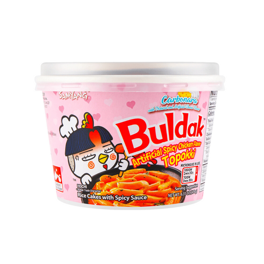Samyang Buldak Spicy Carbonara Topokki Ramen 6.31oz(179 g) product of South Korea