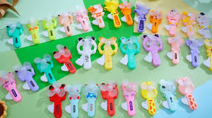 Colorful fun manual fan