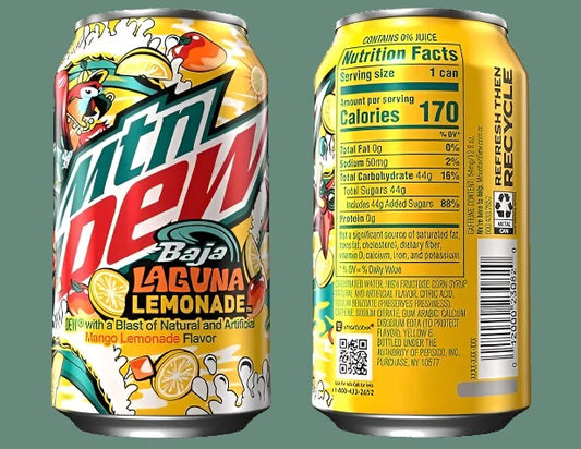Mountain Dew Baja laguvna lemonade