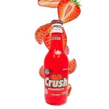 CRUSH - STRAWBERRY SODA W/ REAL CANE SUGAR