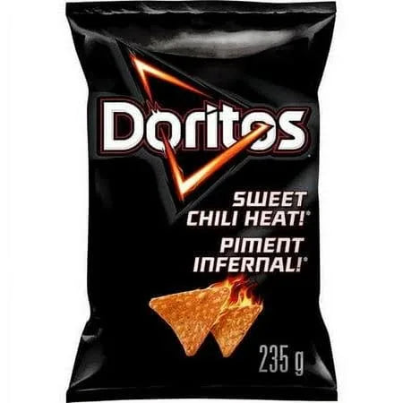 Doritos Sweet Chili Heat Tortilla Chips, 235g/8.3 oz., Bag, {Imported from Canada}