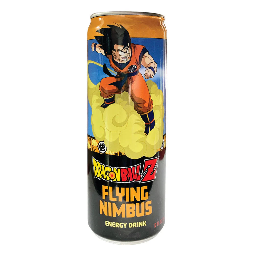 Dragon Ball Z Anime Flying Nimbus Energy Beverage 12 oz Illustrated Can SEALED"