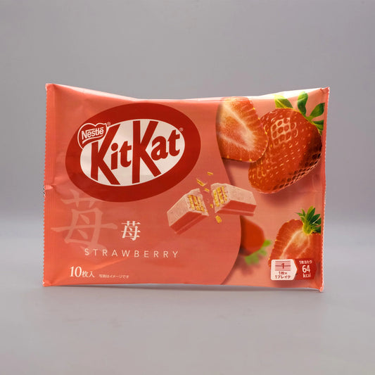 Nestlé Kit Kat Strawberry flavored chocolate bars,