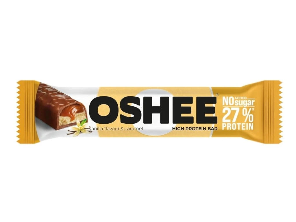 OSHEE High Protein Bar in Vanilla & Caramel flavor