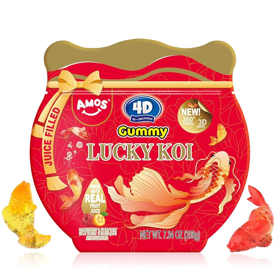 4D gummy lucky koi cand