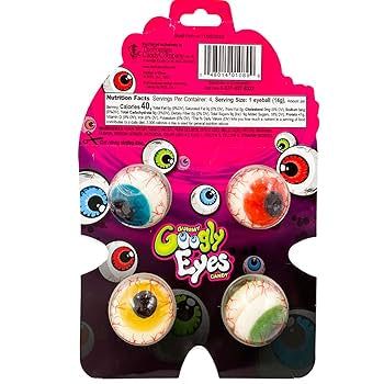 Gummy Google eyes candy