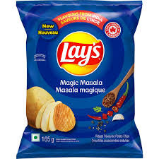 Lays Chips Lay's Magic Masala Potato Chips, 165g/5.8 oz. {Imported from Canada}