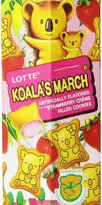 Koala's March - Strawberry Cream Filled Cookies,1.45 oz