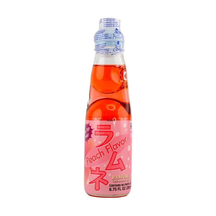 Ramune Peach flavored soda