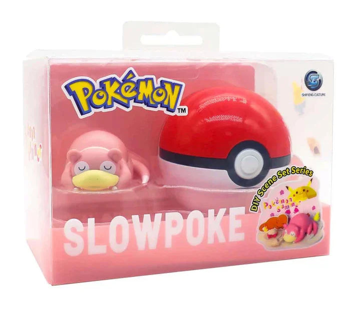 Pokemon DIY Scene Set Series Pokemon Summer Slowpoke Poke Ball Set