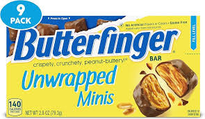 Butterfinger: Chocolatey, Peanut-Buttery, Unwrapped Minis Movie Theater Candy Box - 2.8 oz each