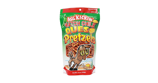 Ass kickin hatch chile queso prerzels