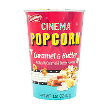 Popcorn cinema caramel and butter