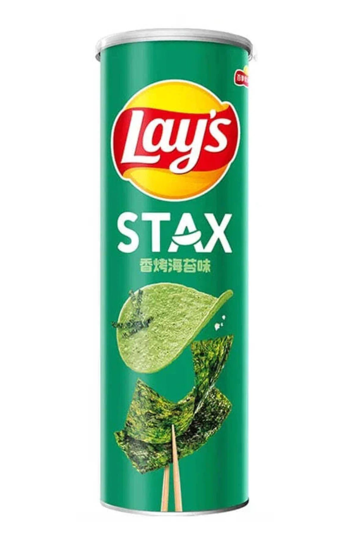 Lays Stax Roasted Seaweed Flavor