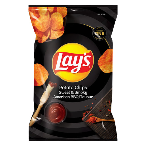 Lay's Sweet & Smoky American BBQ Flavour Potato Chips