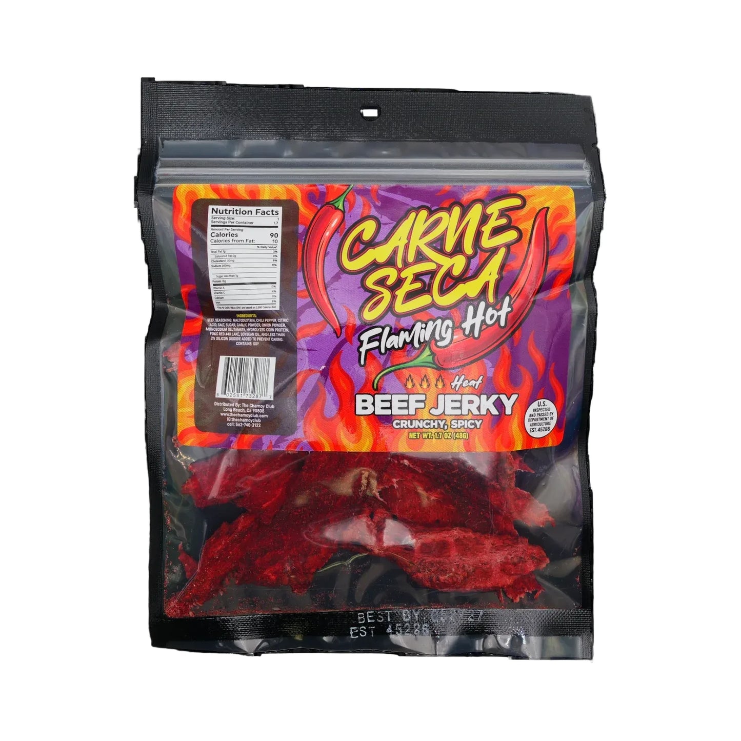 Carne Seca Flaming Hot Beef Jerky