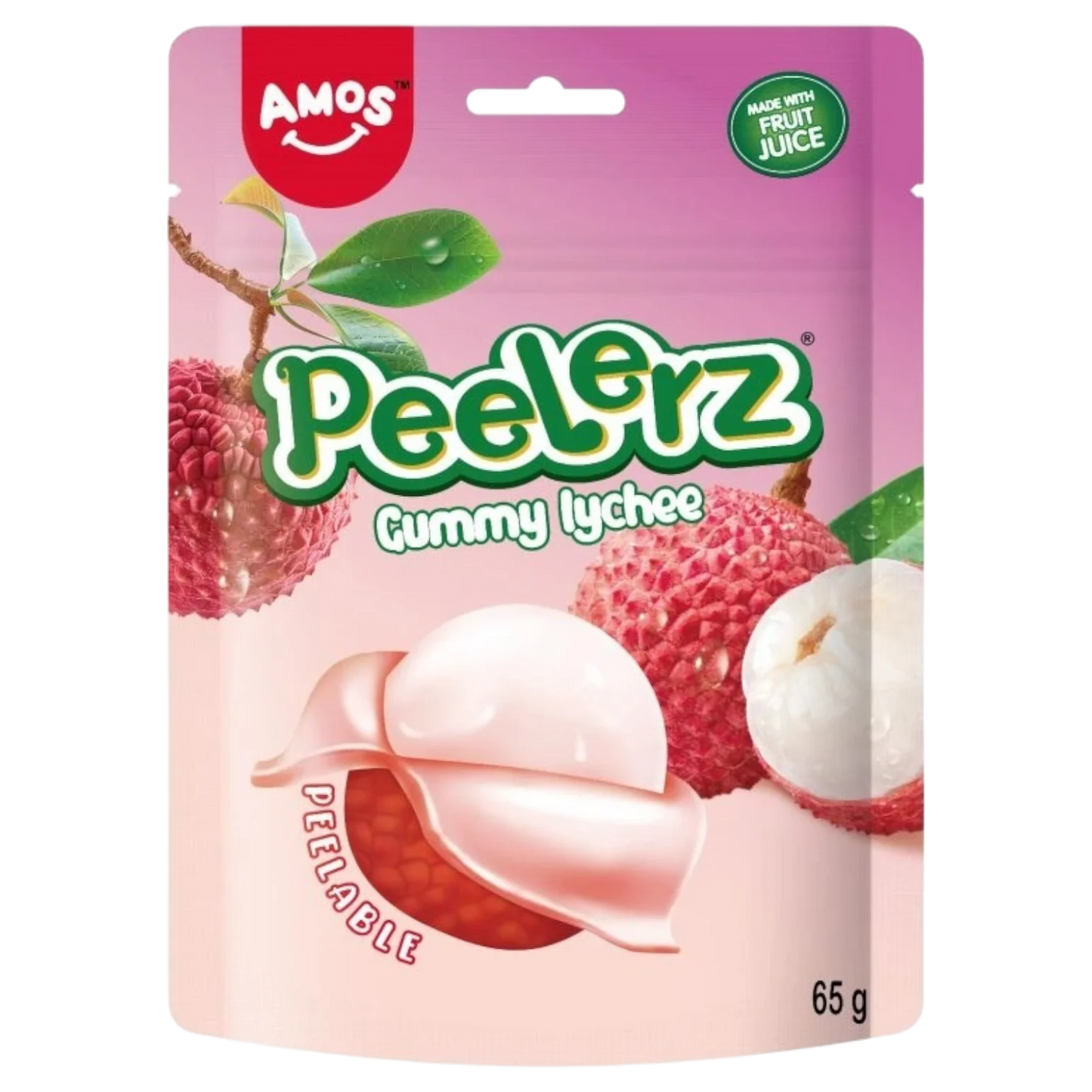 Amos Peelerz Lychee Gummy Candy