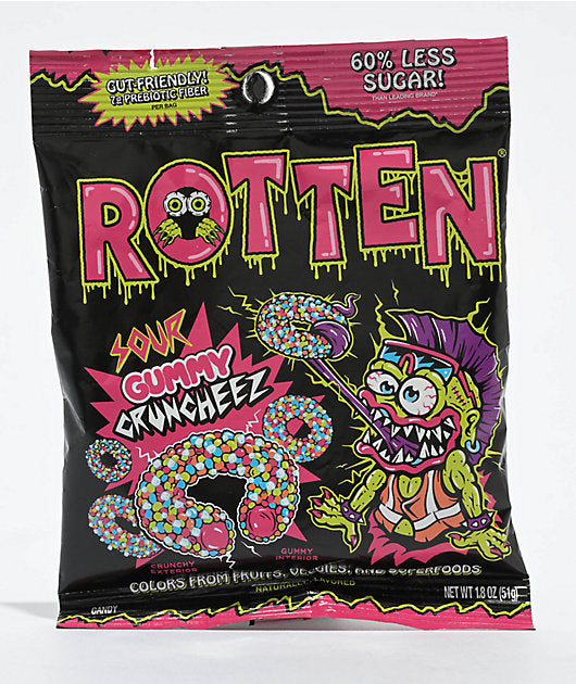 Rotten Sour Gummy Cruncheez