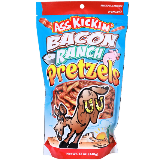 Ass kickin bacon ranch pretzels