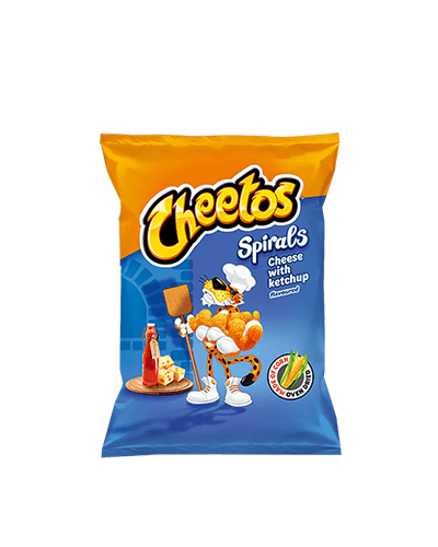 Cheetos Spirals Cheese with Ketchup