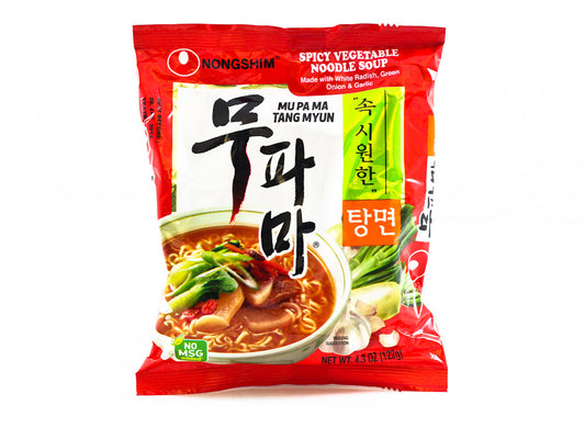 MU PA MA TANG MYUN Spicy Vegetable Ramyun Single