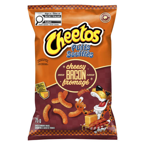 Cheetos Puffs Soufflés Cheesy Bacon Fromage