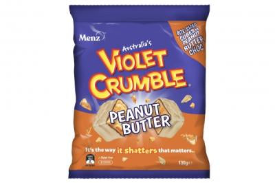 Violet Crumble Peanut Butter Bite Sized Cubes