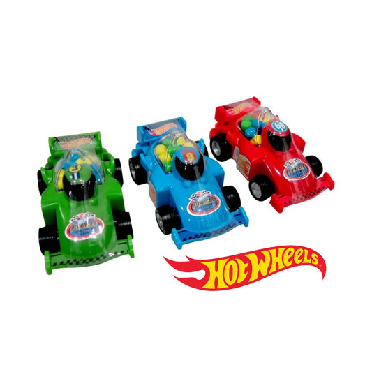Hot Wheels Formula 1 Racer, which is a candy-filled toy