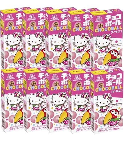 Morinaga Strawberry Chocolate Ball Hello Kitty