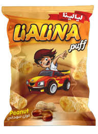 Lialina Peanut Puffs, a brand of corn-based snacks