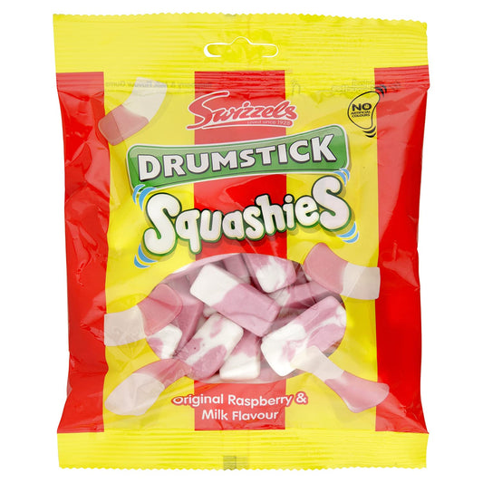 Swizzels Squashies Drumstick Original Raspberry & Milk Flavor