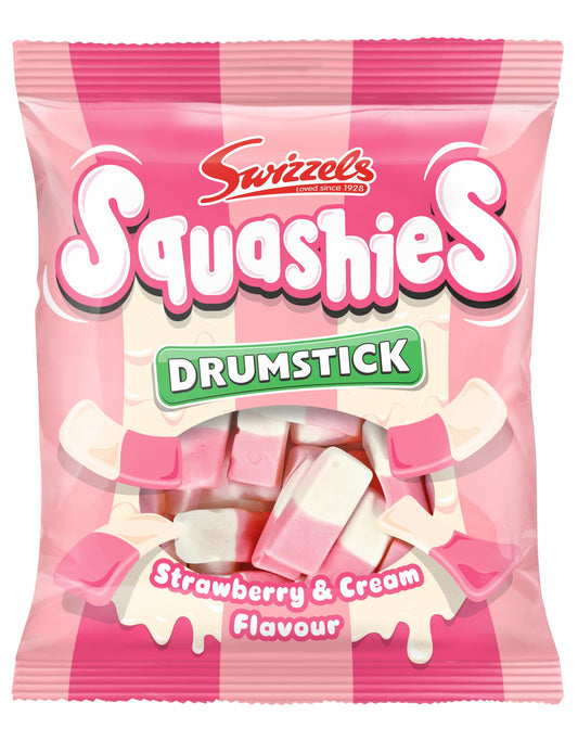 Swizzels Squashies Drumstick Strawberry & Cream Flavour