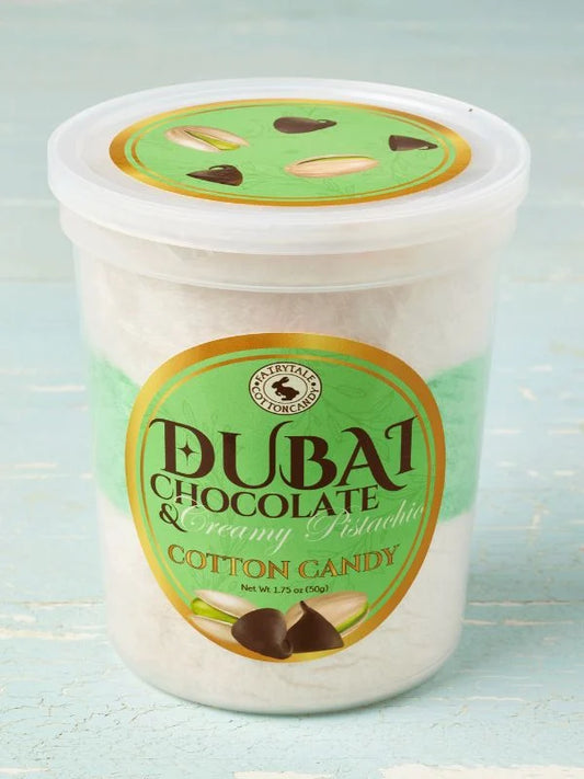 Fairytale Dubai Chocolate & Creamy Pistachio Cotton Candy
