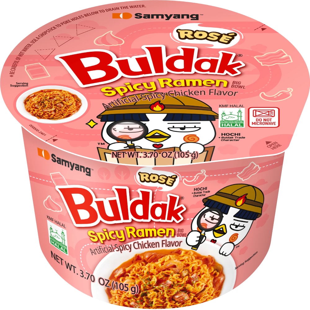 Rose Buldak Spicy Ramen Big Bowl