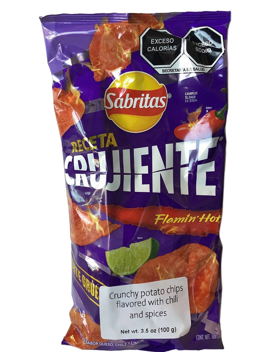 Sabritas Receta Crujiente Flammin Hot