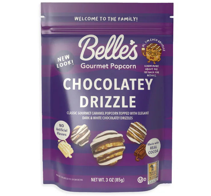 Belle’s Gourmet Popcorn Chocolatey Drizzle