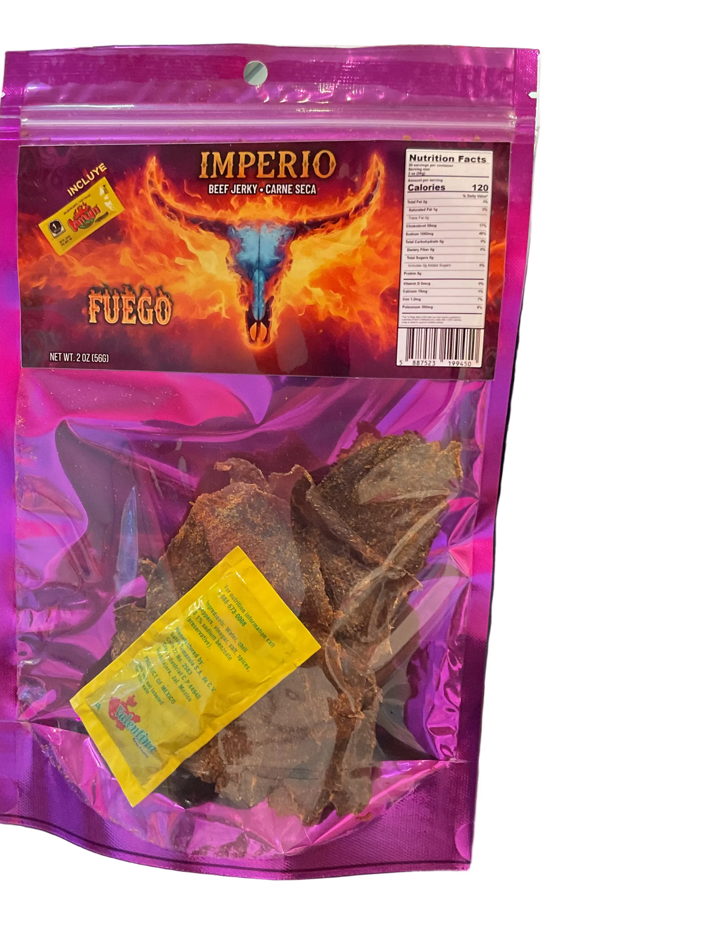 Imperio Carne Seca Beef Jerky Fuego
