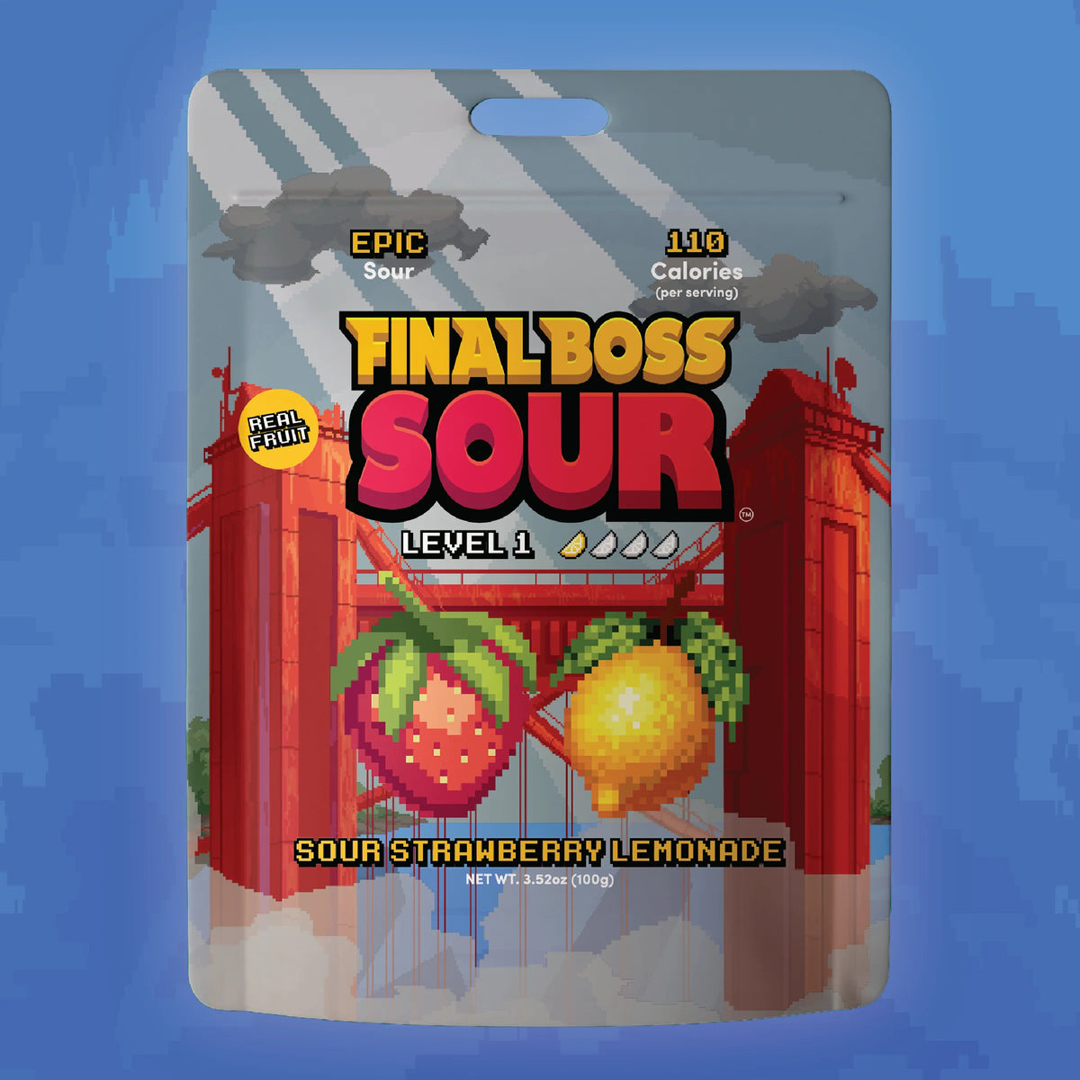 Final Boss Sour Level 1 Strawberry Lemonade
